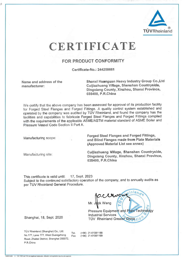 ASME Certification